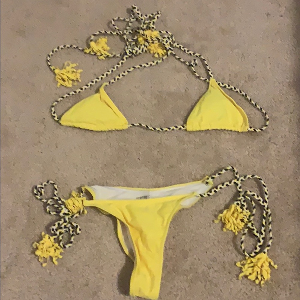 Yellow Two Piece Bikini